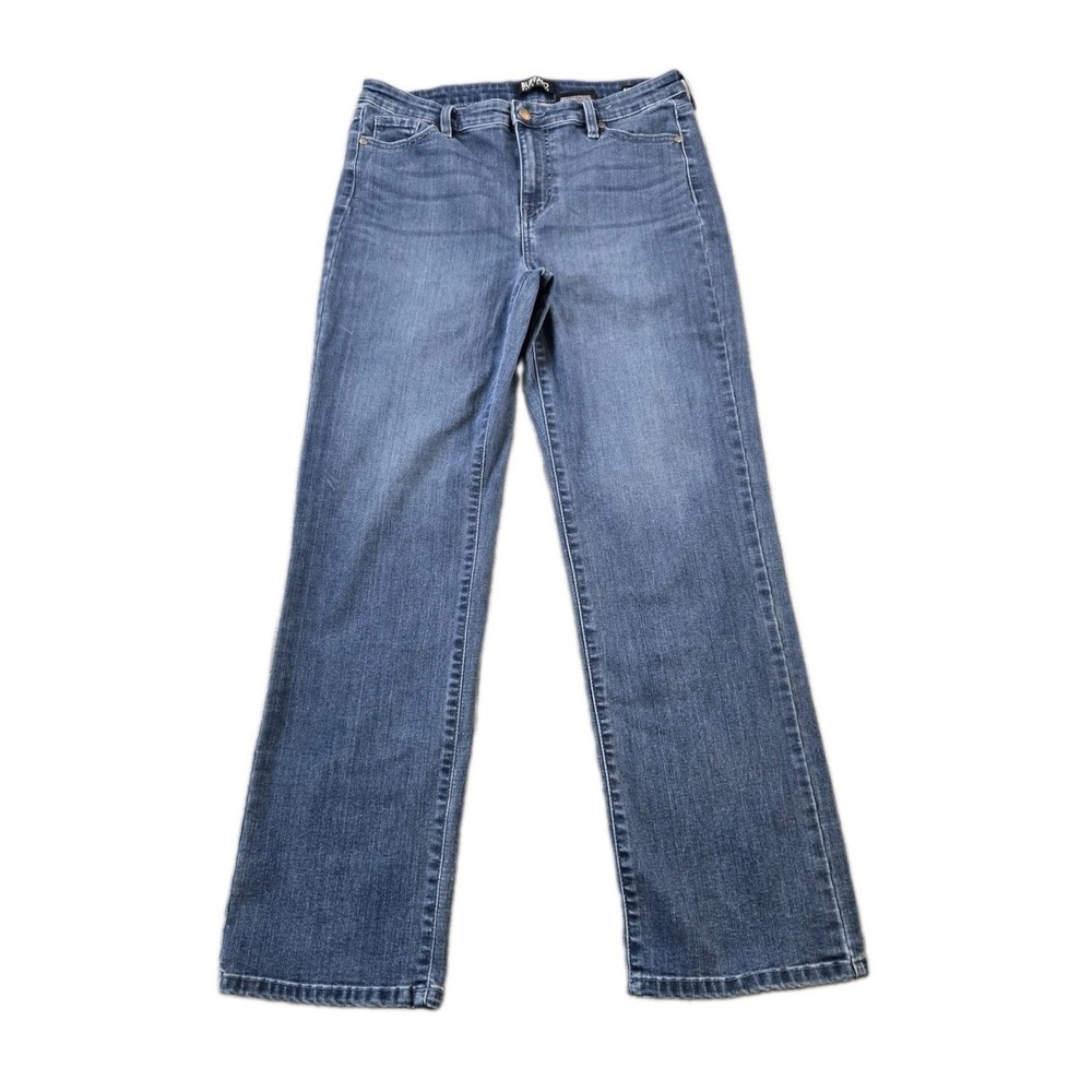 Buffalo Women's Denim Jeans High Rise Straight Leg Stretch 31" X 29" Size 8